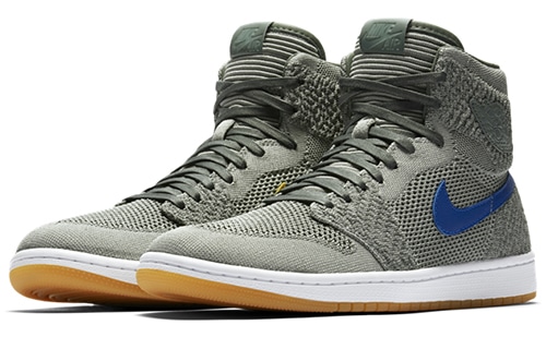 Jordan Air Jordan 1 Retro High Flyknit Clay Green logo GS — фото 10