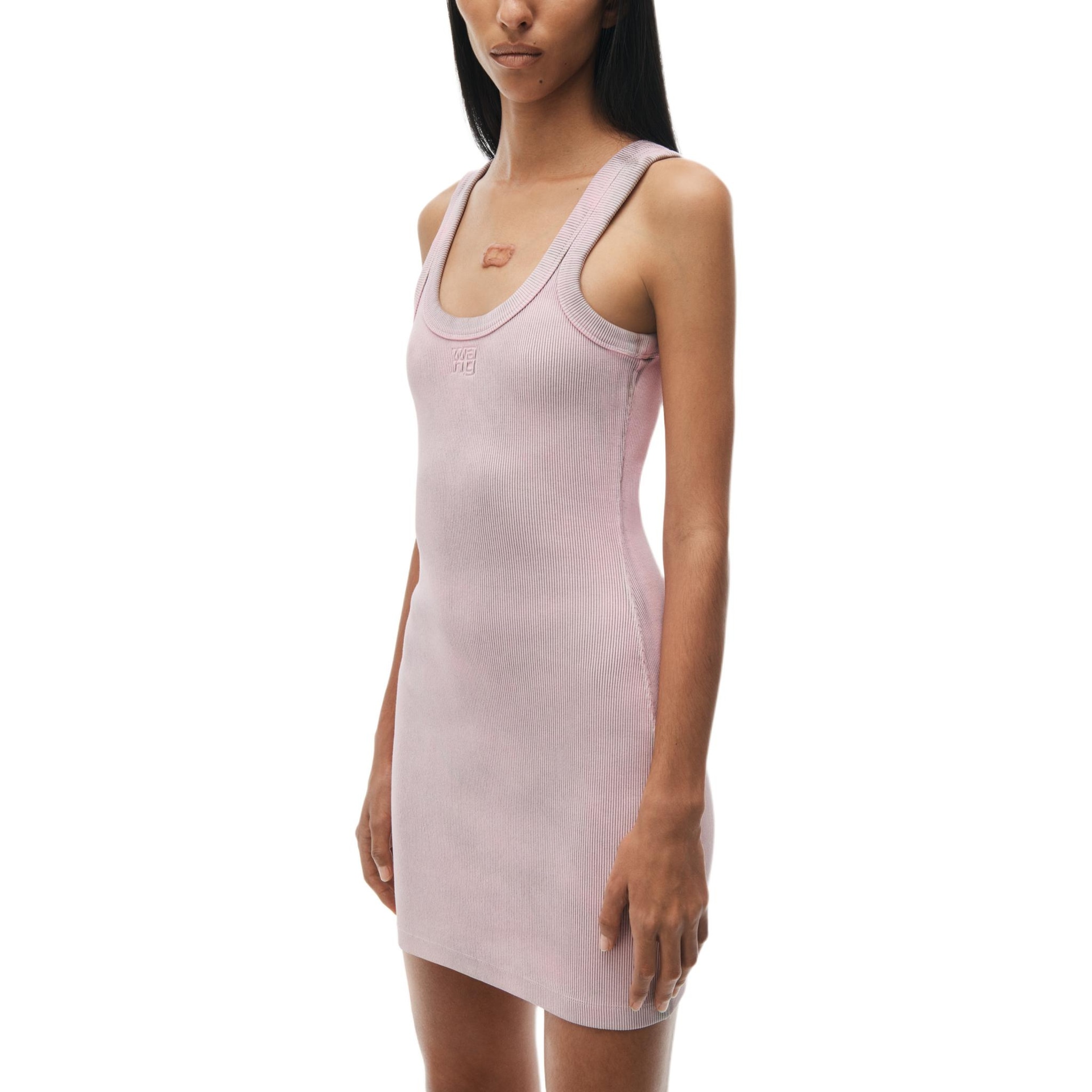 Alexander Wang Spoon Neck Mini Dress Pink — фото 3