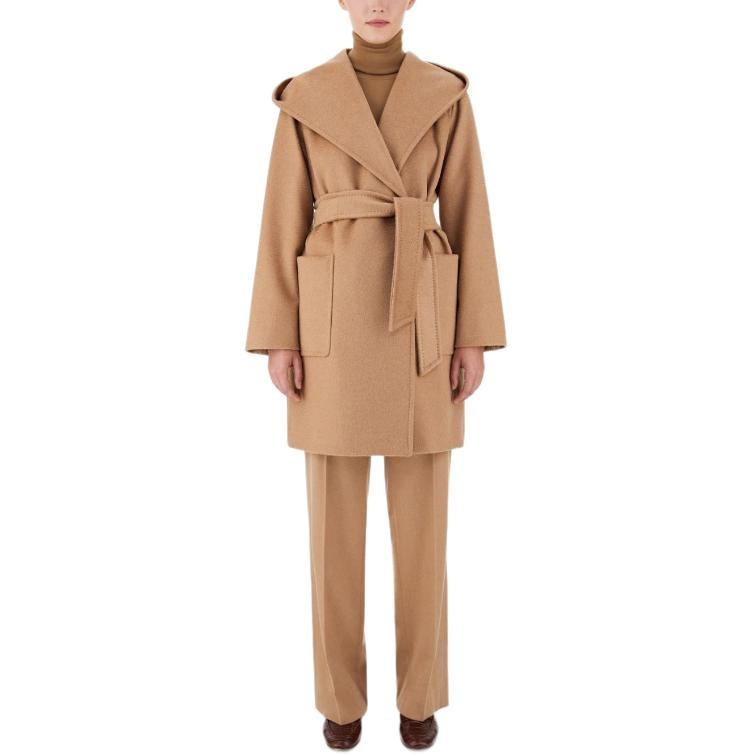 MaxMara Rialto Camel Colour Robe Coat — фото 1