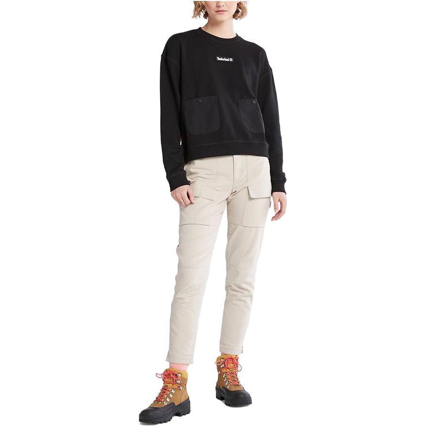 Timberland Small Logo Crewneck Sweatshirt Black — фото 2
