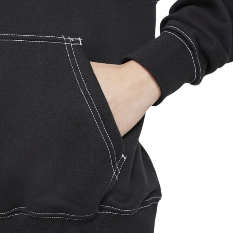 Nike Swoosh Fleece Hoodie Black — фото 3