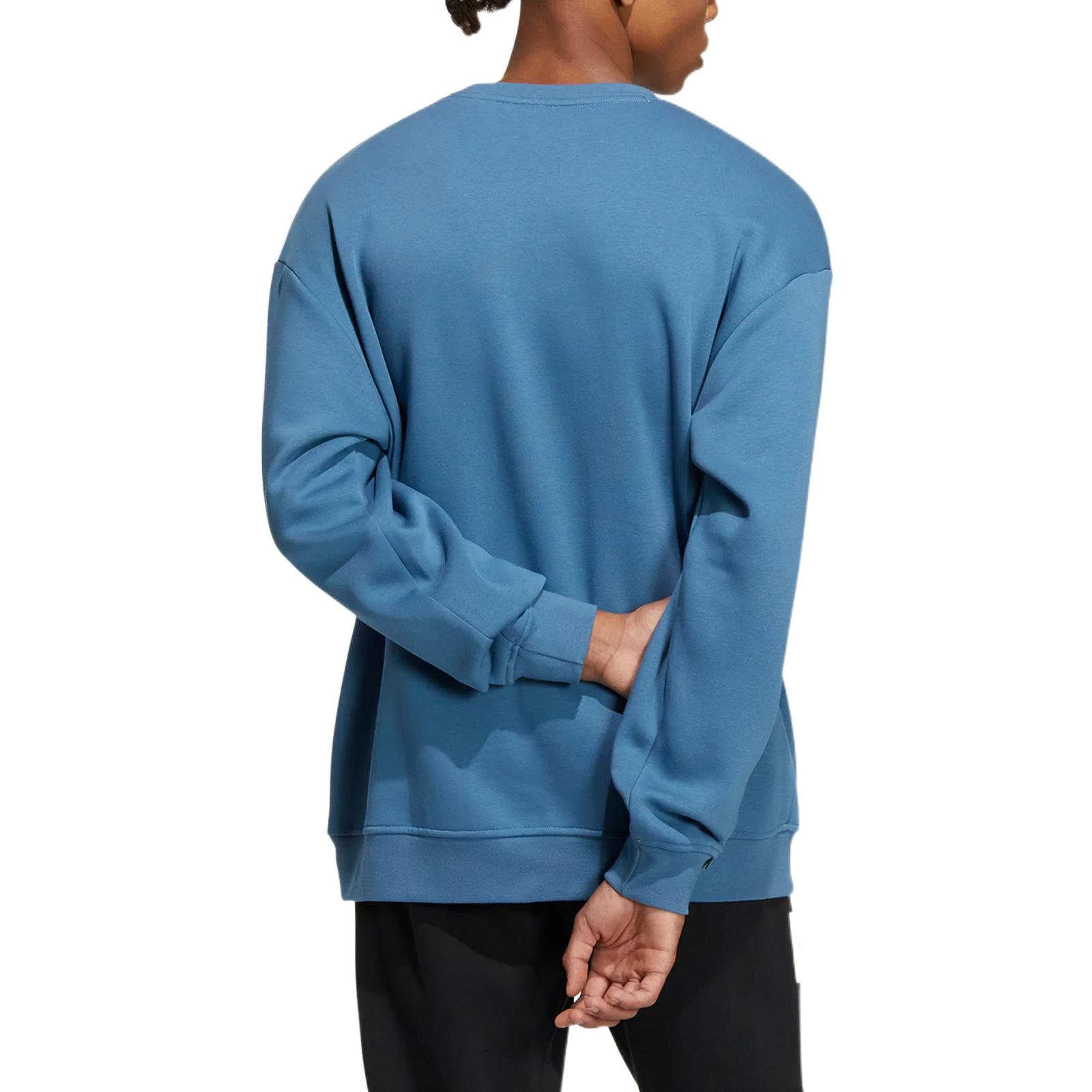 Adidas Logo Crewneck Sweatshirt Blue — фото 3