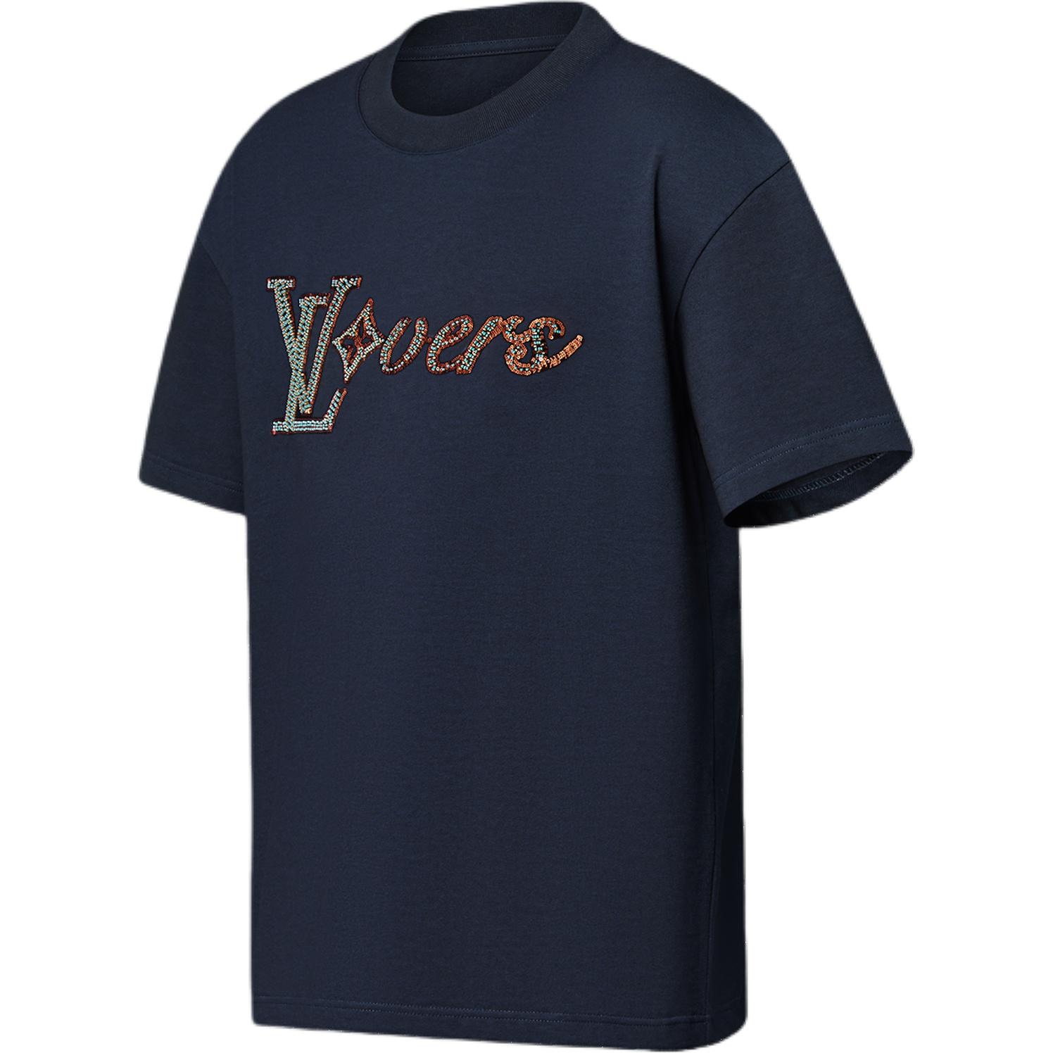 Louis Vuitton FW24 Logo T-Shirt Navy — фото 2