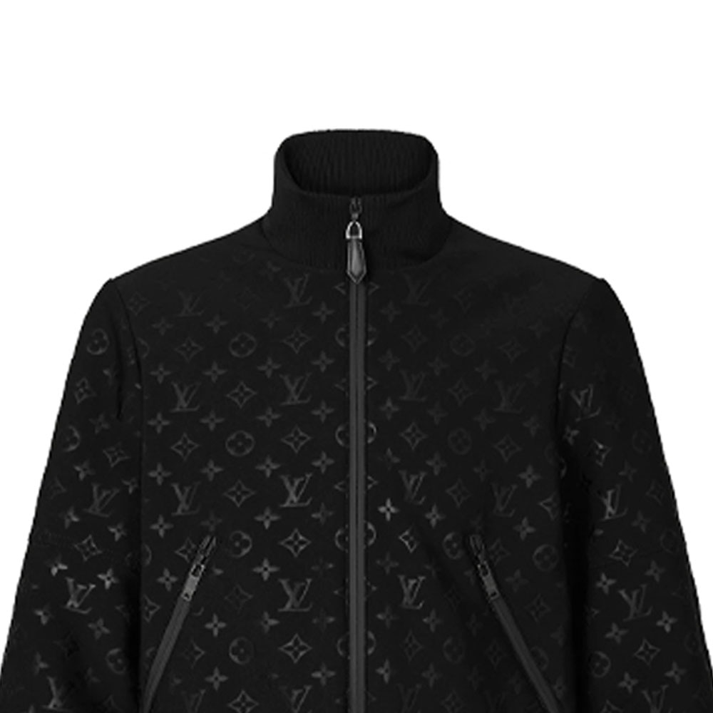 Louis Vuitton SS21 Embossed Zip Jacket Black — фото 1