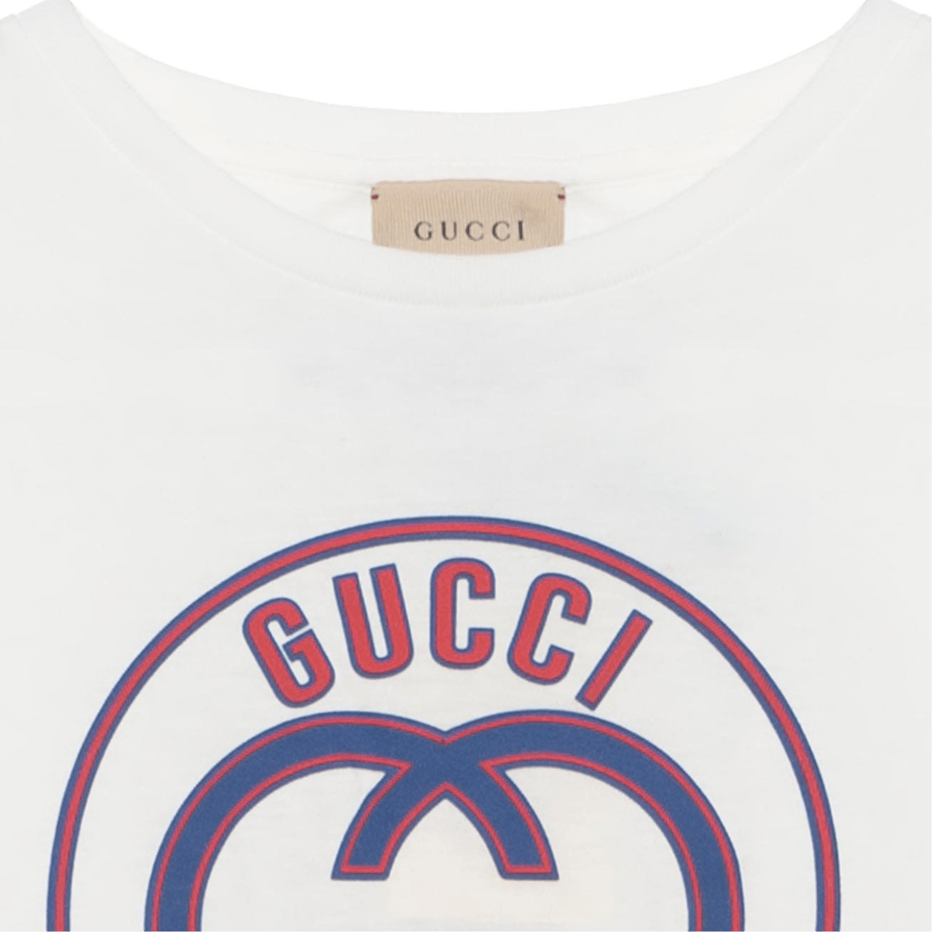 Gucci Geometric Print T-Shirt Beige — фото 8