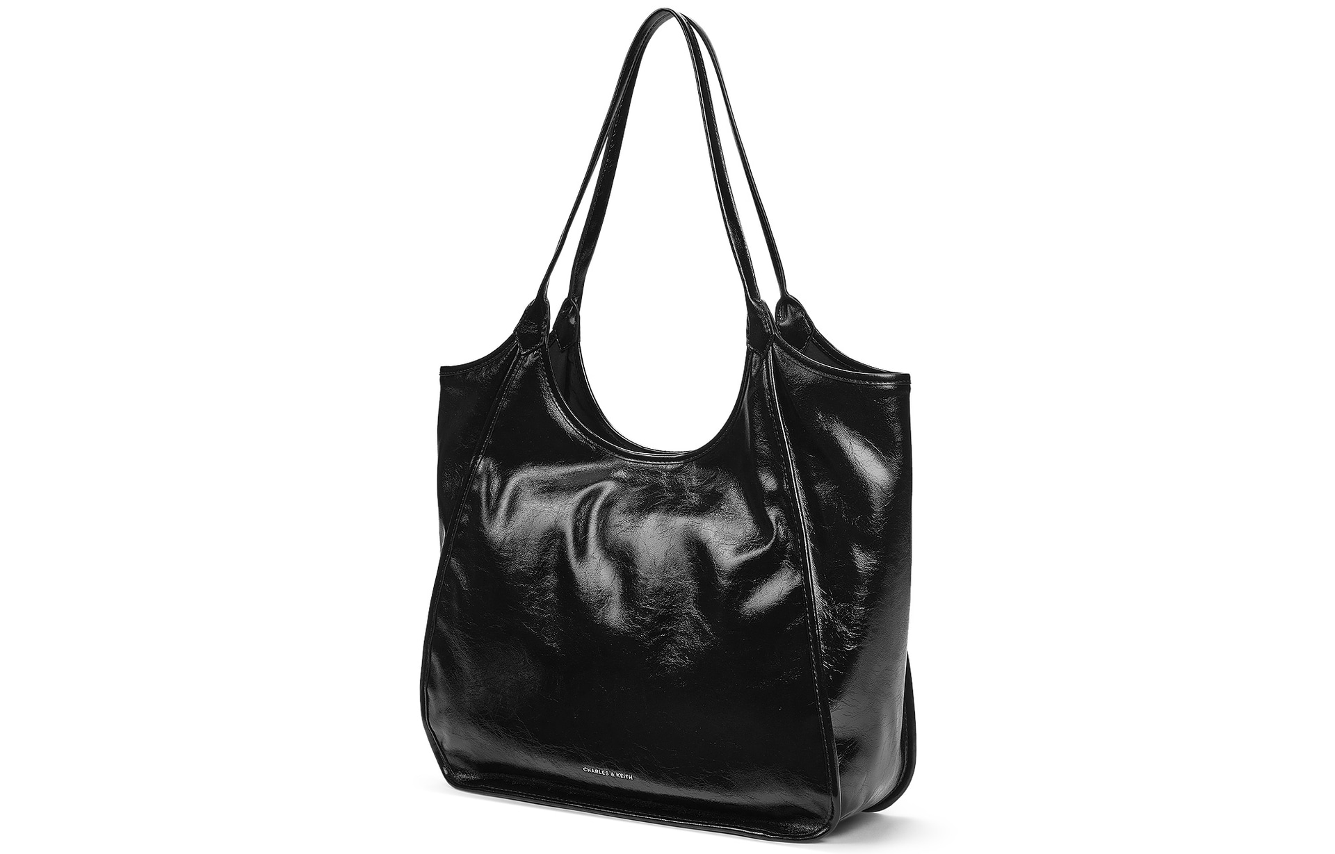 Charles&Keith CHARLESKEITH ck PU BlackPewterBurgundy — фото 1