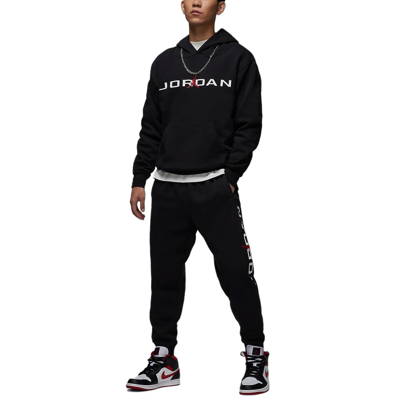 Jordan Essentials Hoodie Black White — фото 4
