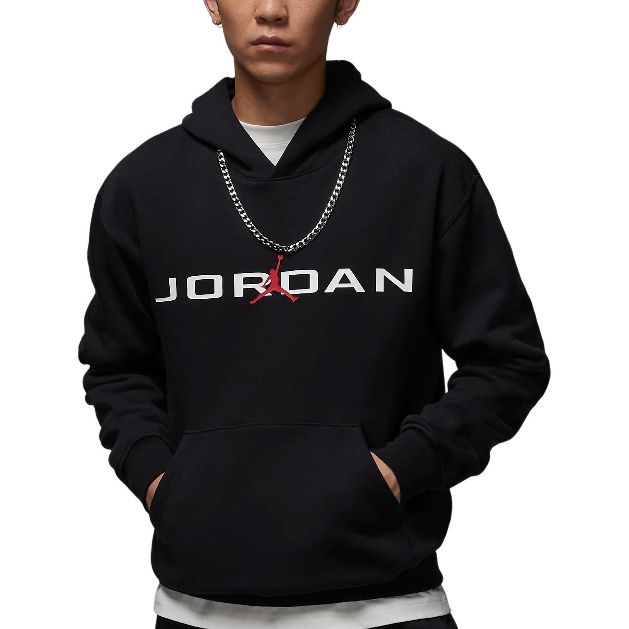 Jordan Essentials Hoodie Black White — фото 2