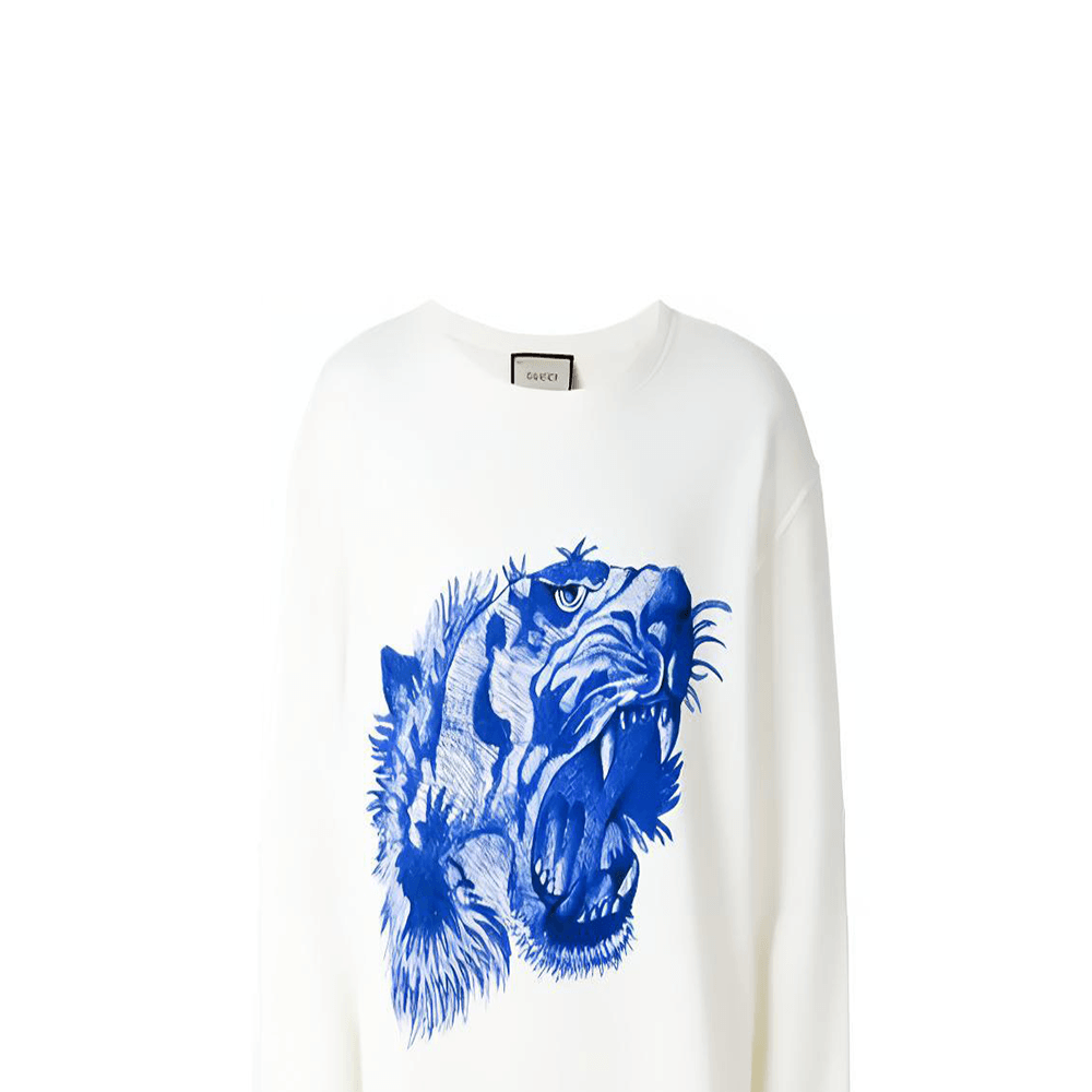 Gucci Tiger Print Crewneck Sweatshirt — фото 5
