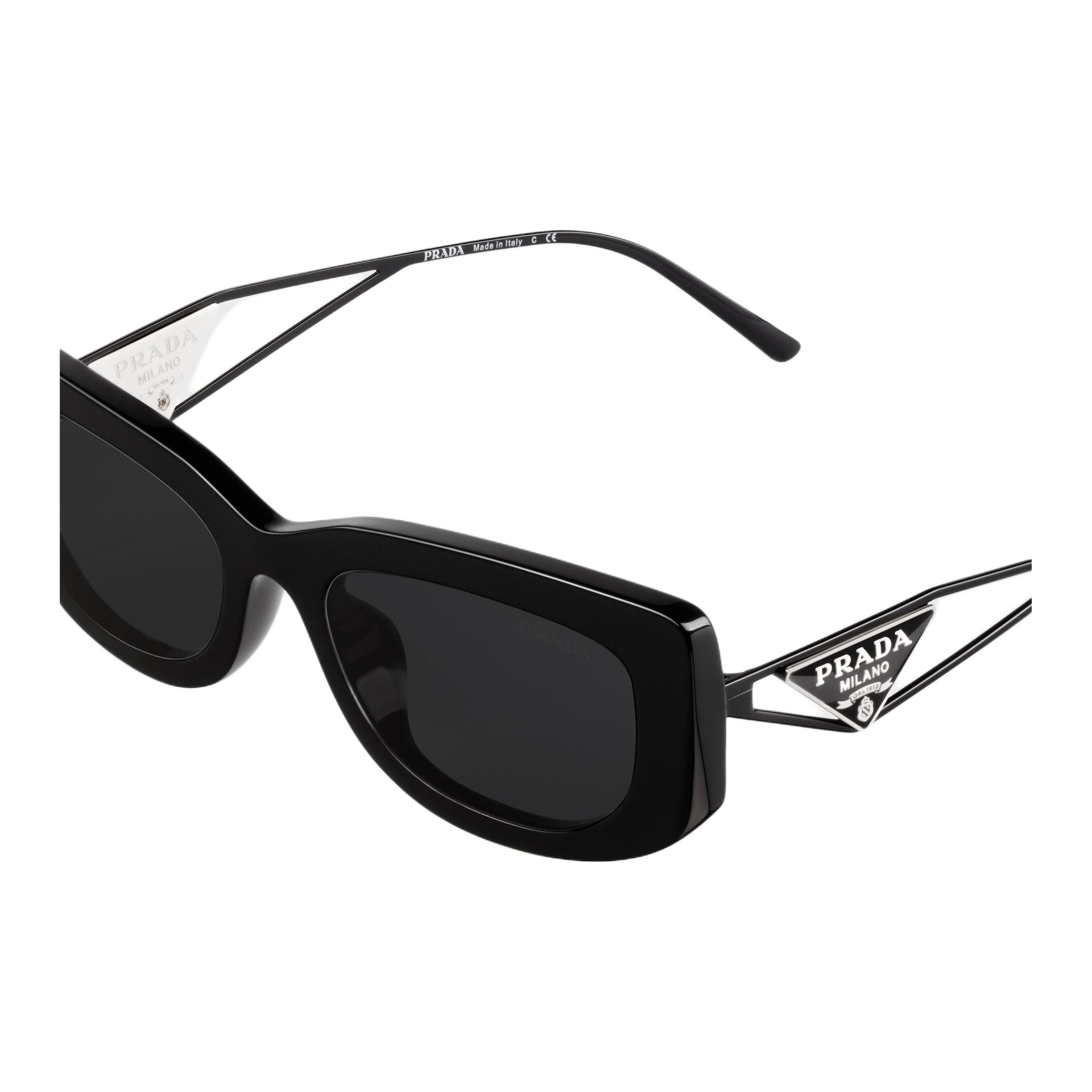 Prada Rectangular Sunglasses Black — фото 5