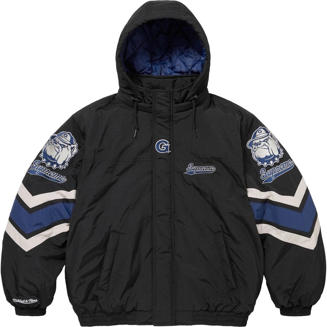 Supreme x Mitchell & Ness Hooded Stadium Jacket — фото 7