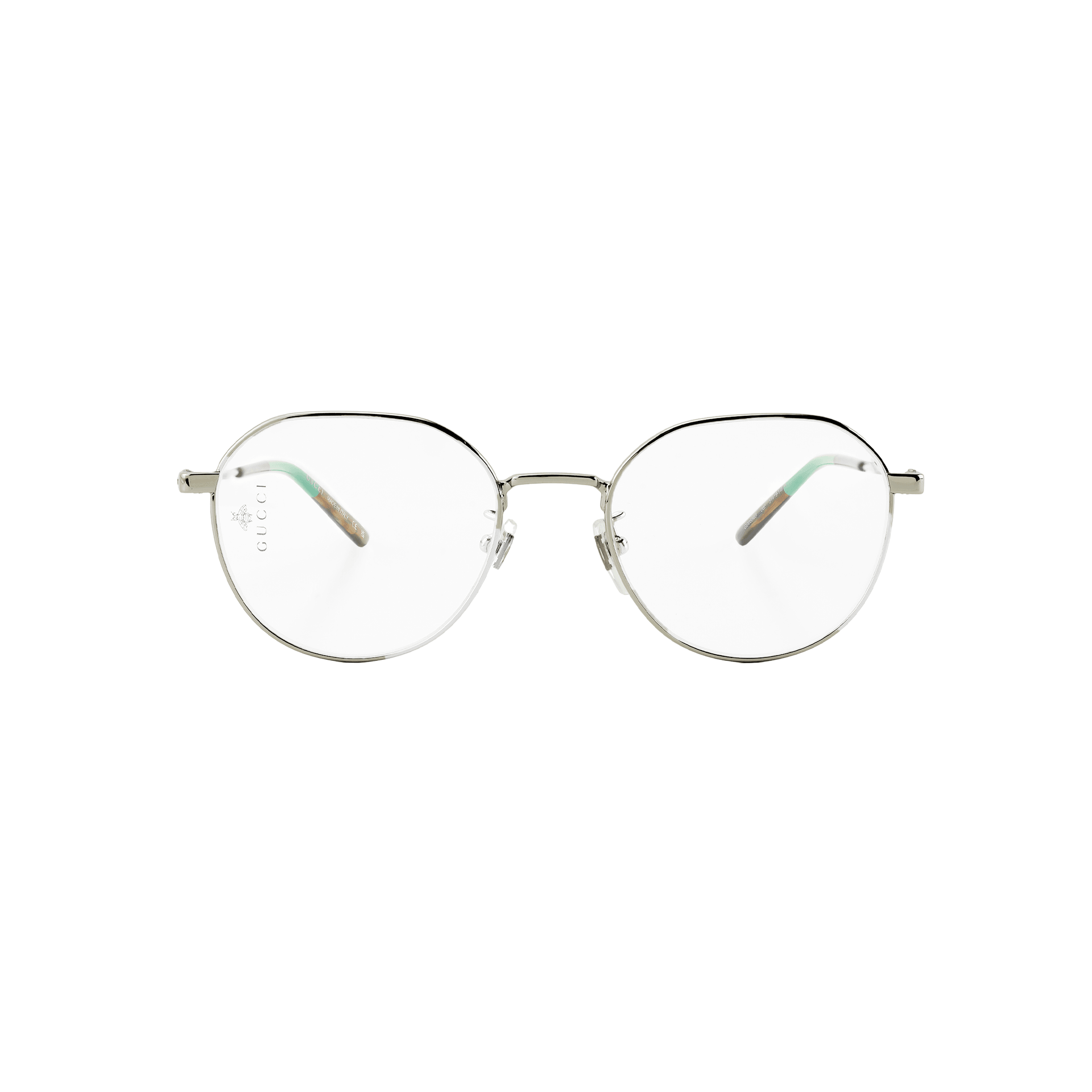 Gucci Retro Round Metal Optical Frame Silver — фото 2