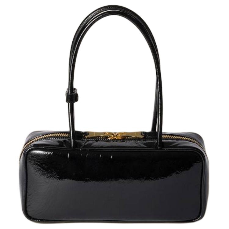Miu Miu Leather Shoulder Bag Black — фото 2