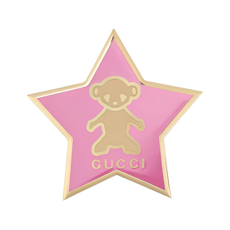 Gucci Teddy Bear Brooch Pink