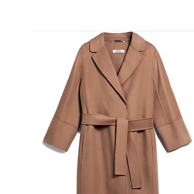 ’S MAX MARA 'S MAX MARA Arona Brown Coat — фото 4