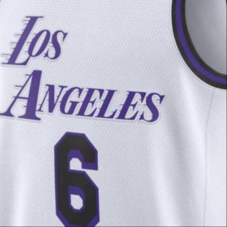 Nike NBA City Edition Jersey 2022-23 Lakers LeBron James 6 White — фото 3