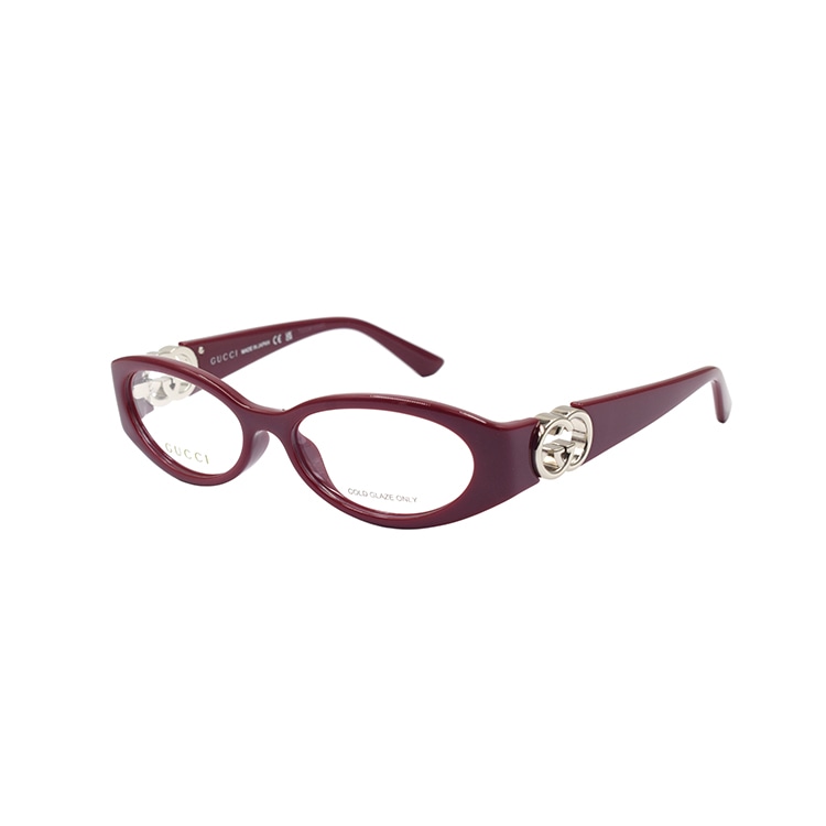 Очки Gucci Hollow GG Oval Optical Glasses Deep Red