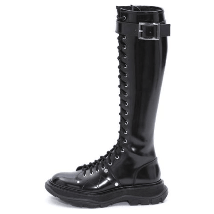 Alexander McQueen Tread High Boots Black — фото 5