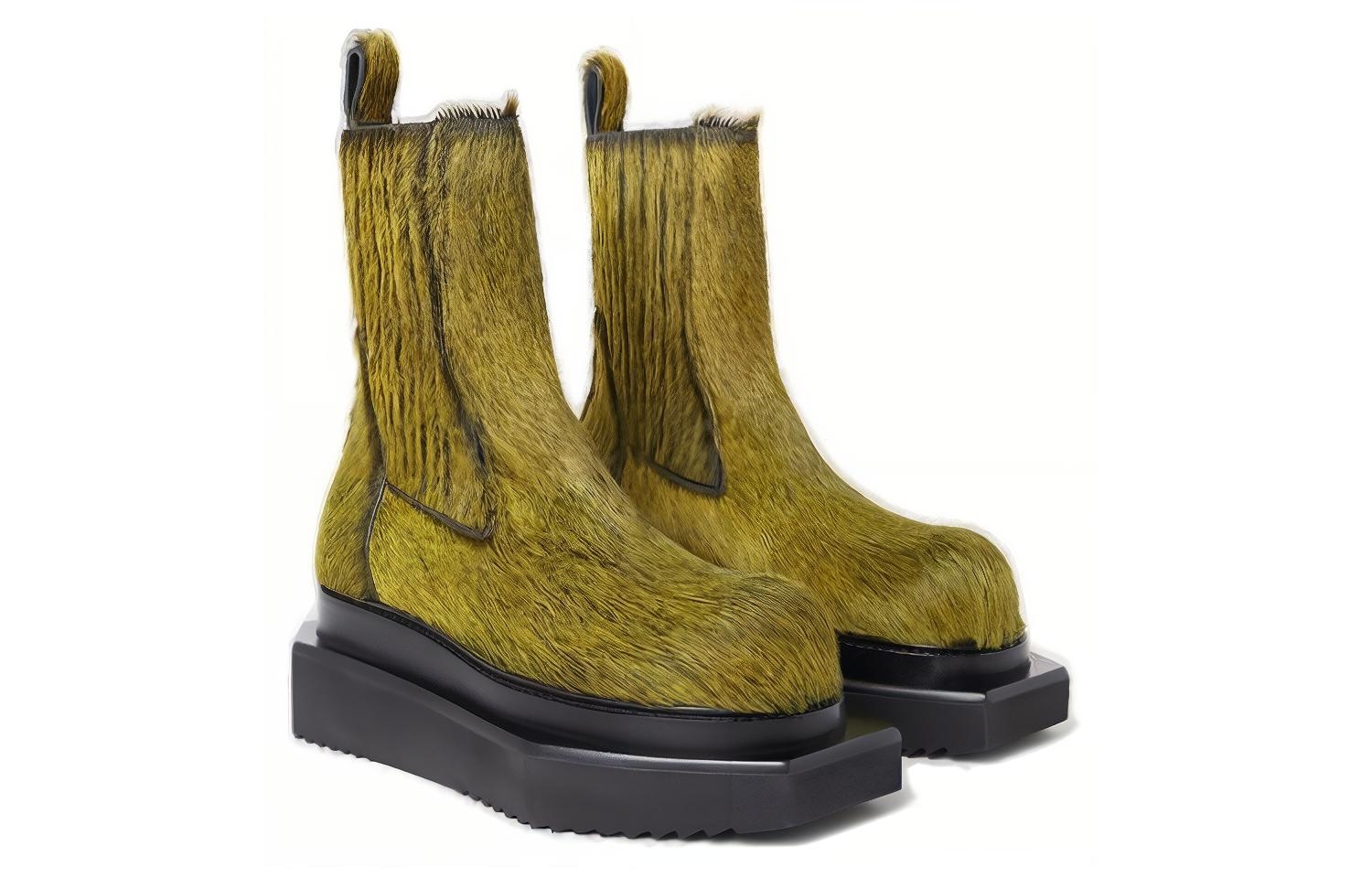 Rick Owens Drkshdw Chelsea Boots Green — фото 9