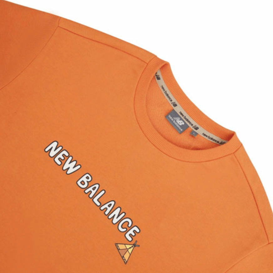 New Balance x JHI Cartoon Print Crewneck Sweatshirt Orange — фото 3