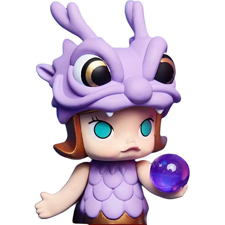 Pop Mart Molly New Year 2018 Series Limited Four Divine Beasts Blind Box Set of 8 — фото 4