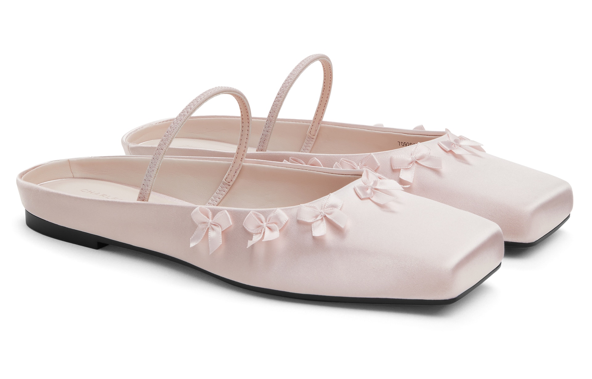Charles&Keith Charles & Keith Ballet Mules Light Red — фото 9