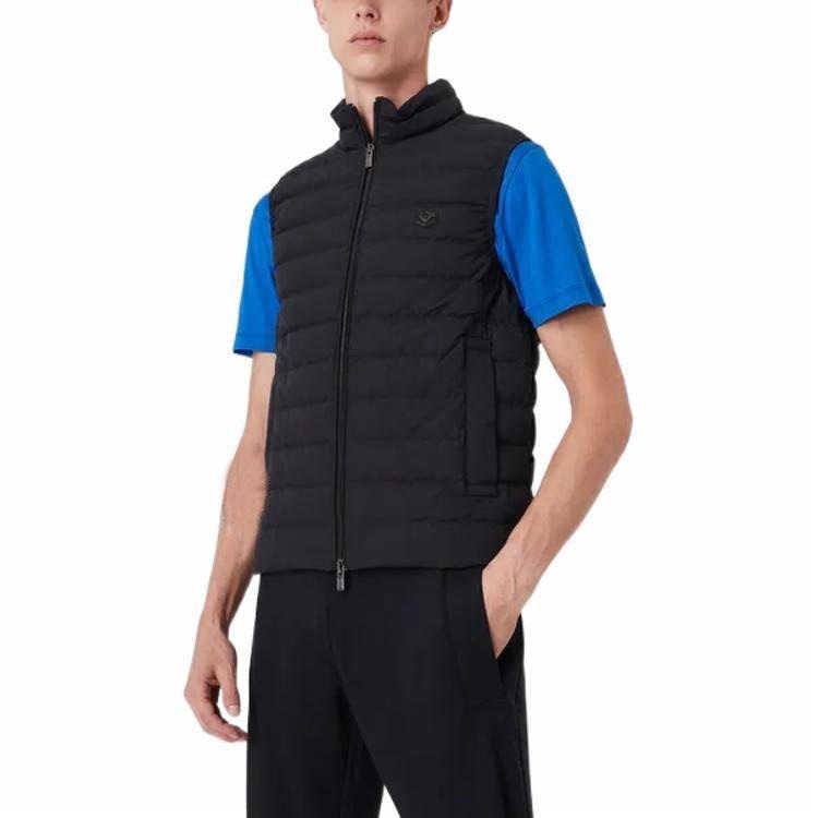 Emporio Armani Quilted Vest Navy — фото 3
