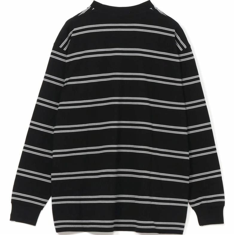 A BATHING APE Logo Stripe Long Sleeve T-Shirt — фото 1