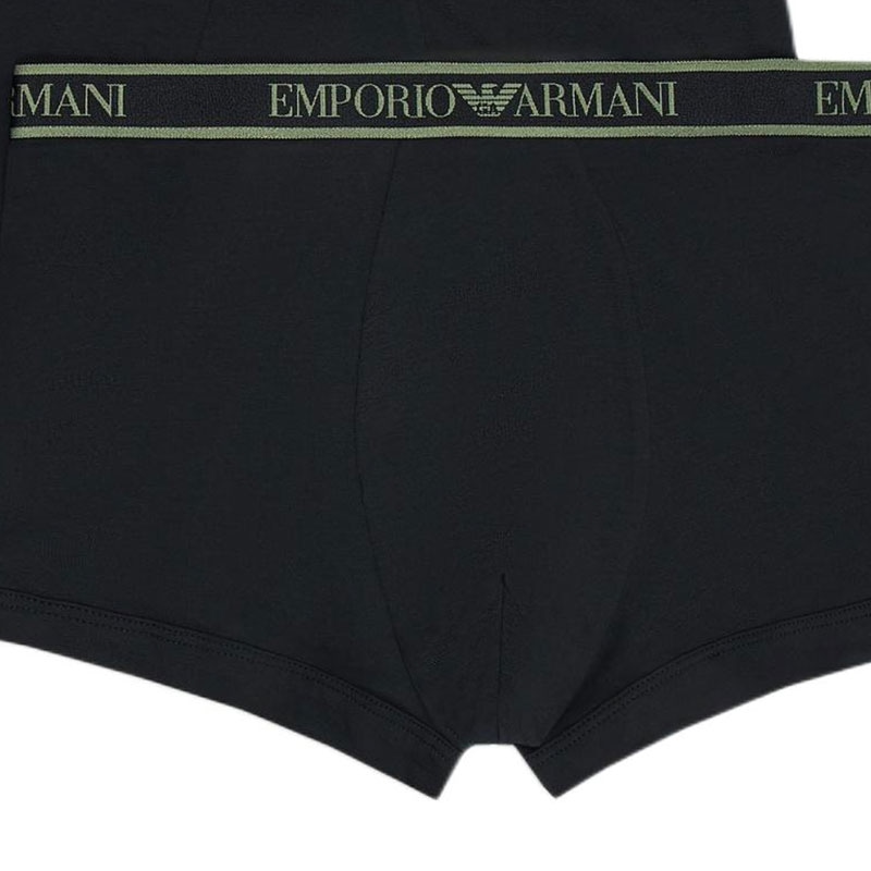 Emporio Armani Logo Boxer Briefs 3-Pack Black — фото 4