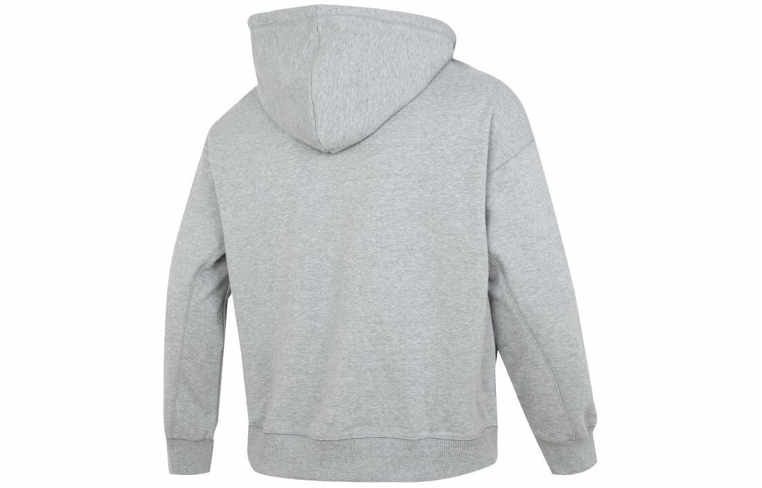 New Balance Letter Print Hoodie Jacket Gray — фото 1