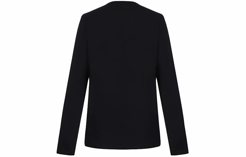 Versace Logo Crewneck Long Sleeve Tee Black — фото 1