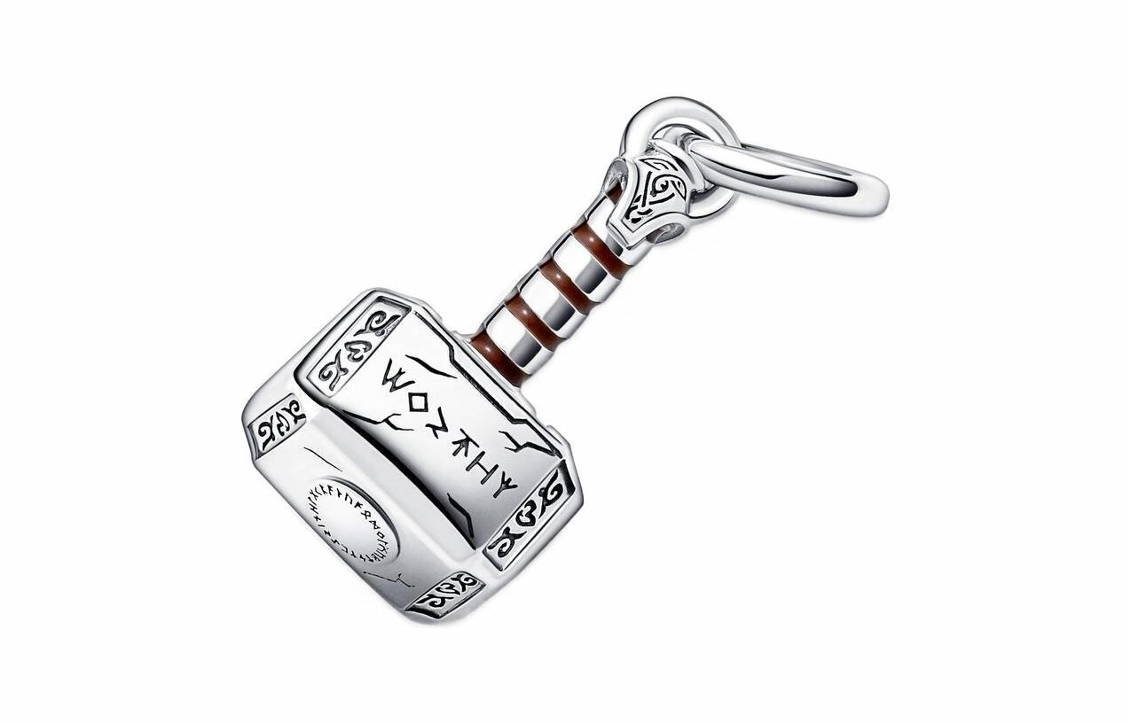 Pandora Avengers Thor's Hammer Pendant 925 Silver — фото 2