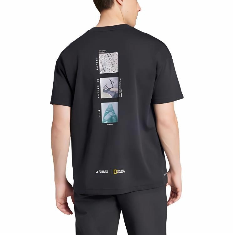 Adidas x National Geographic Graphics T-Shirt Black — фото 5