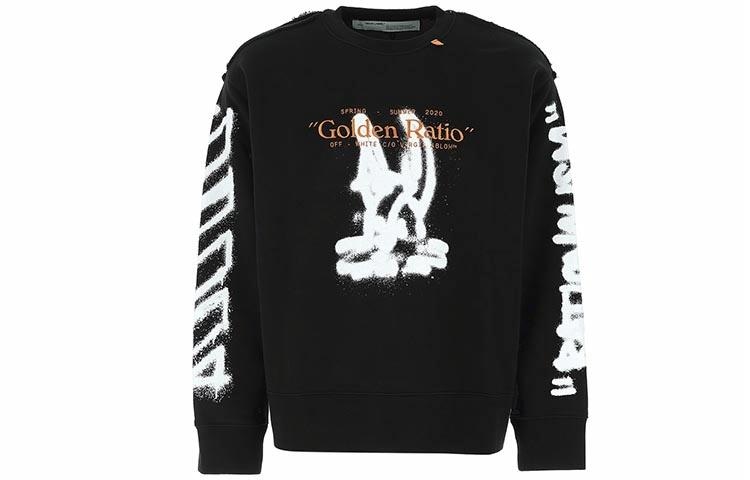 Худи OFF-WHITE Graffiti Long Sleeve Sweatshirt Black