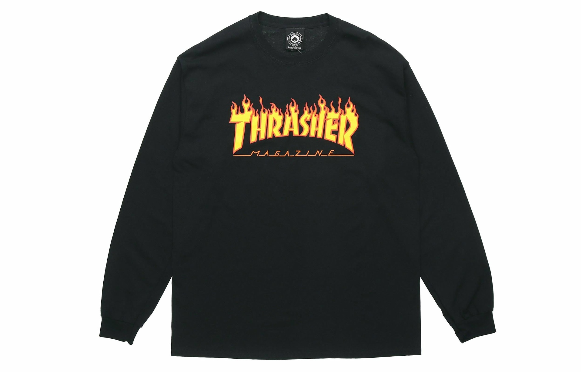 Thrasher Skate Mag Ls Tee Black