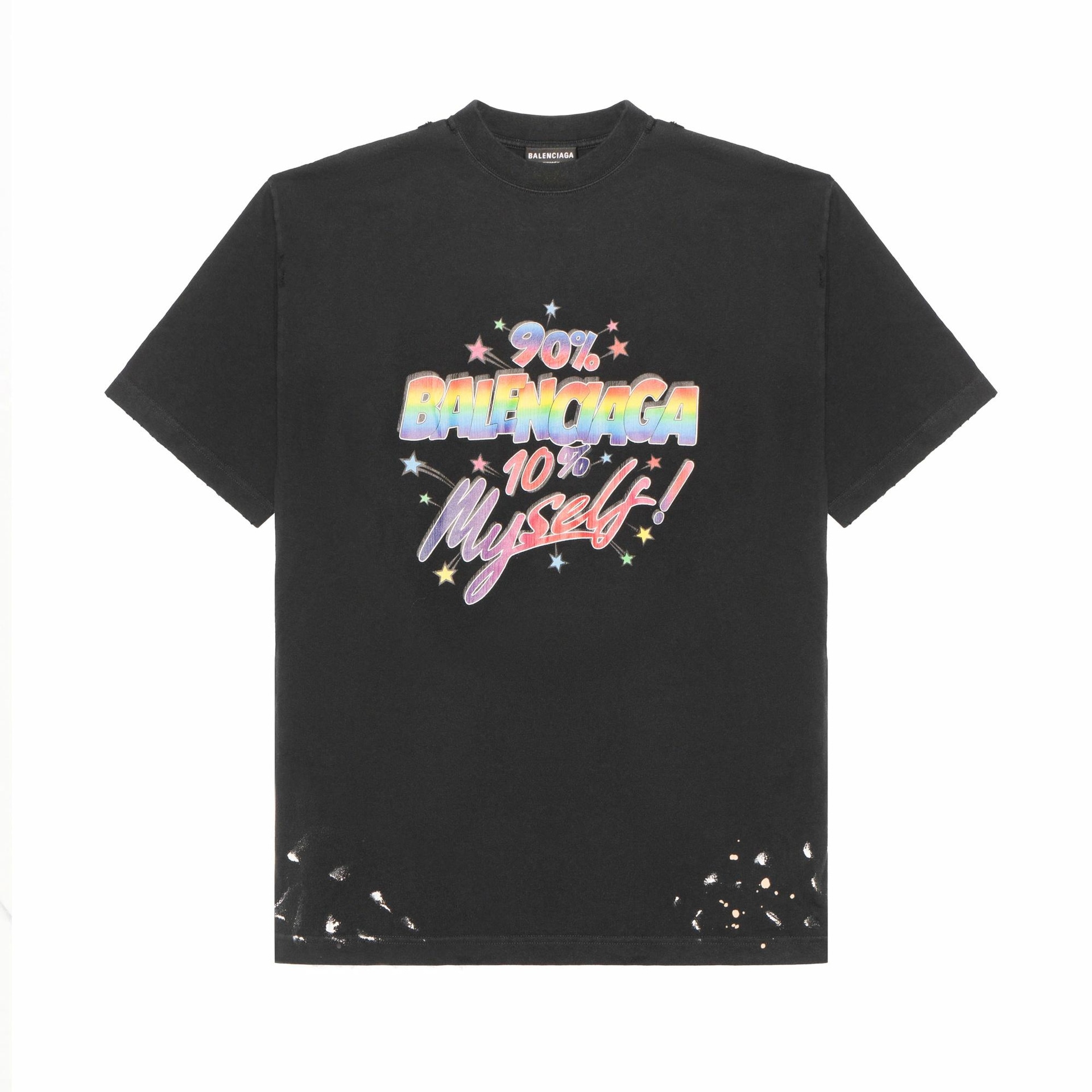 Футболка Balenciaga FW22 Black T-Shirt