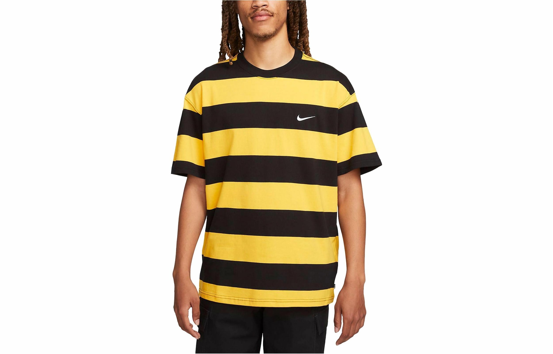 Nike SB Striped Loose Fit T-Shirt University Gold — фото 2