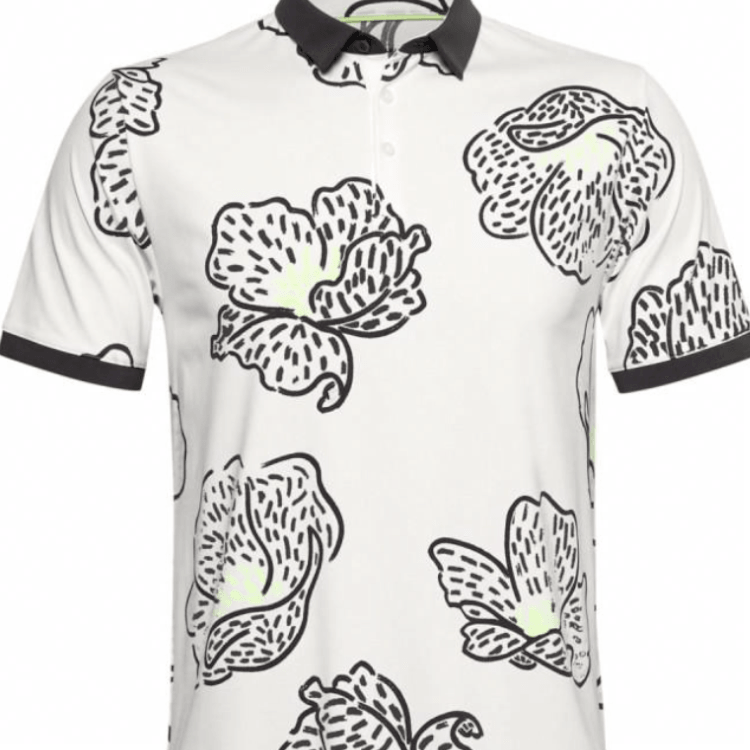 Under Armour Golf Floral Polo White — фото 4