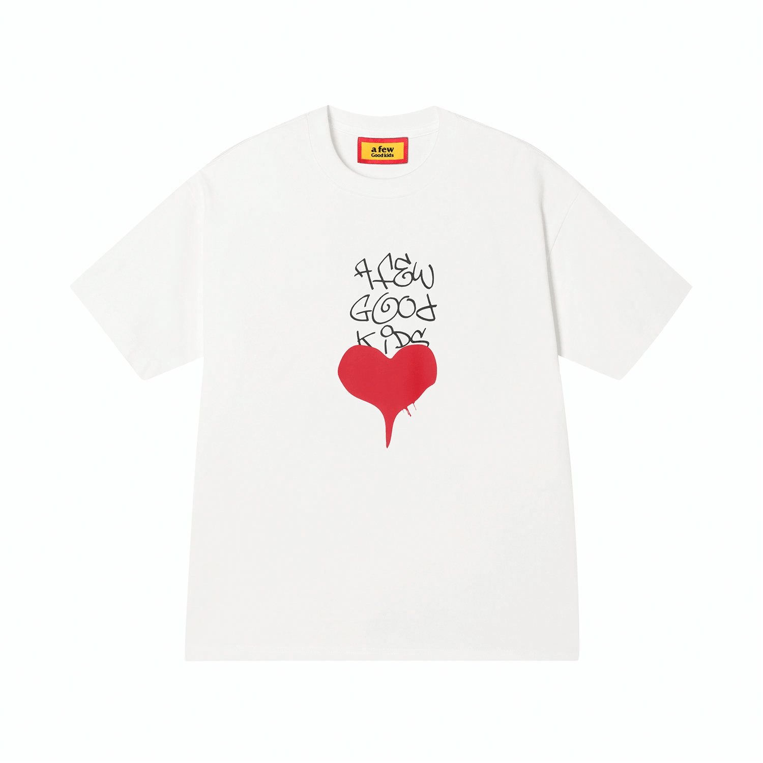 Футболка Afgk 24SS Valentine's Day Heart Graffiti Tee