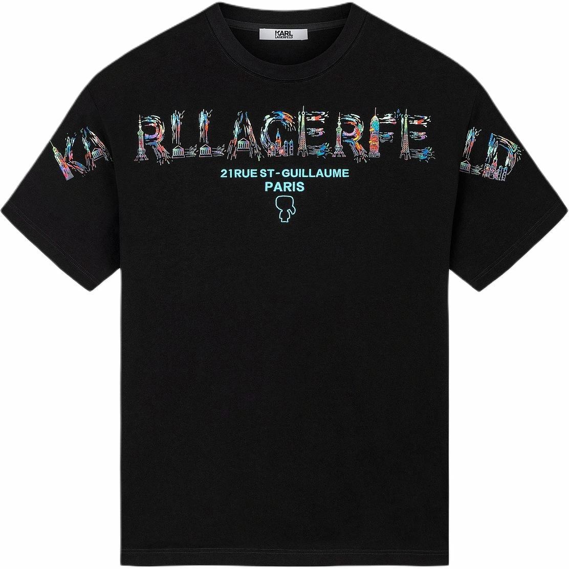 KARL LAGERFELD Logo T-Shirt Black