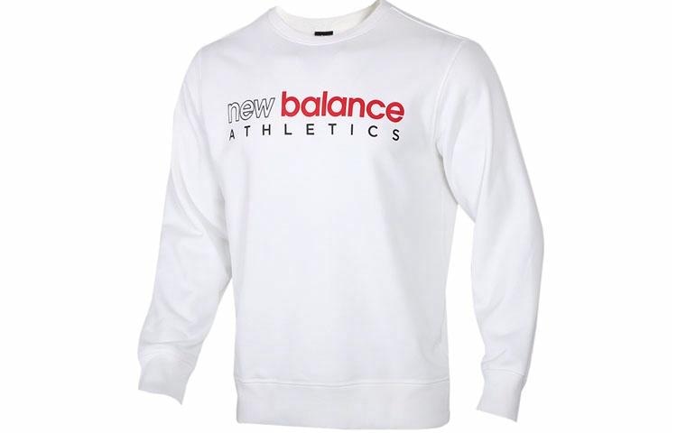 Худи New Balance Letter Print Crewneck Sweatshirt White