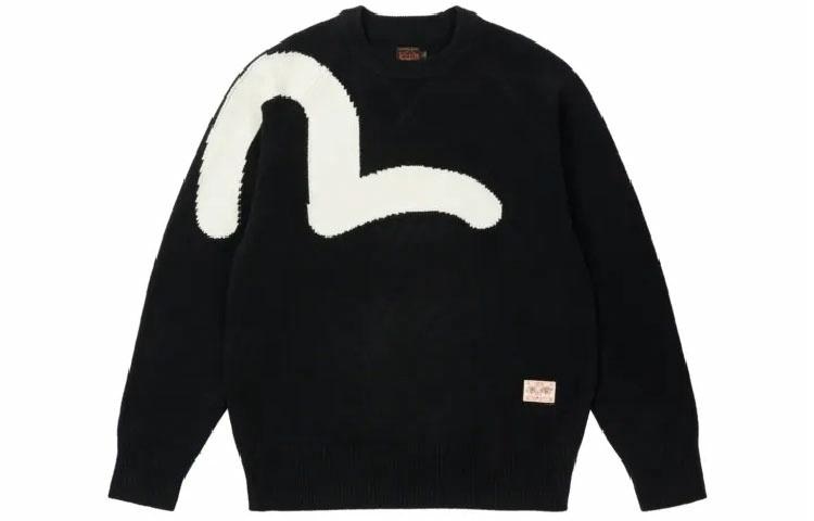 Худи PALACE x EVISU Seagull Knit Black Logo