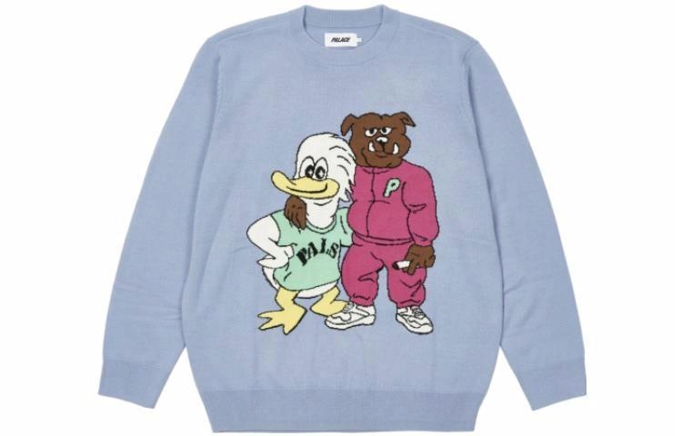 Худи PALACE Dog And Duck Knit Blue