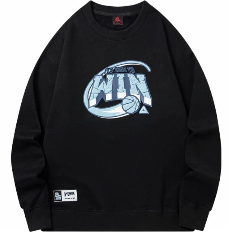 Худи 匹克 Peak Basketball Culture Series Crewneck Fleece Sweatshirt Black