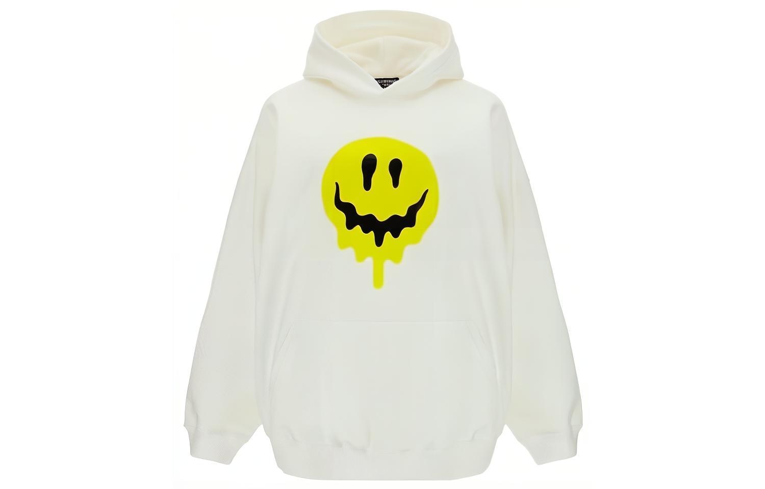 Худи Balenciaga SS22 Smiley Hoodie White
