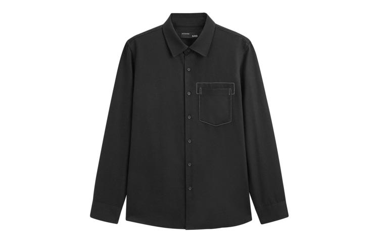 GXG Classic Single-Breasted Shirt Black