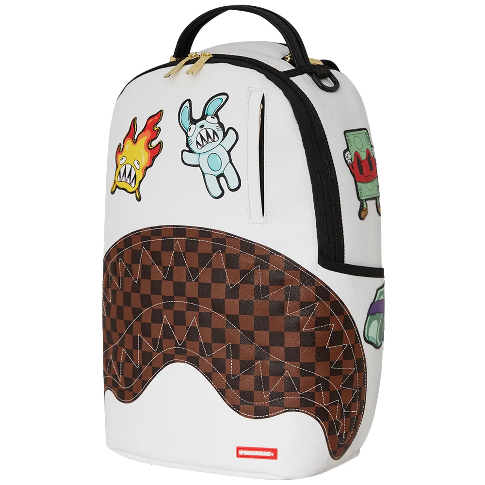 Sprayground Shark Mouth Checkered Backpack — фото 3