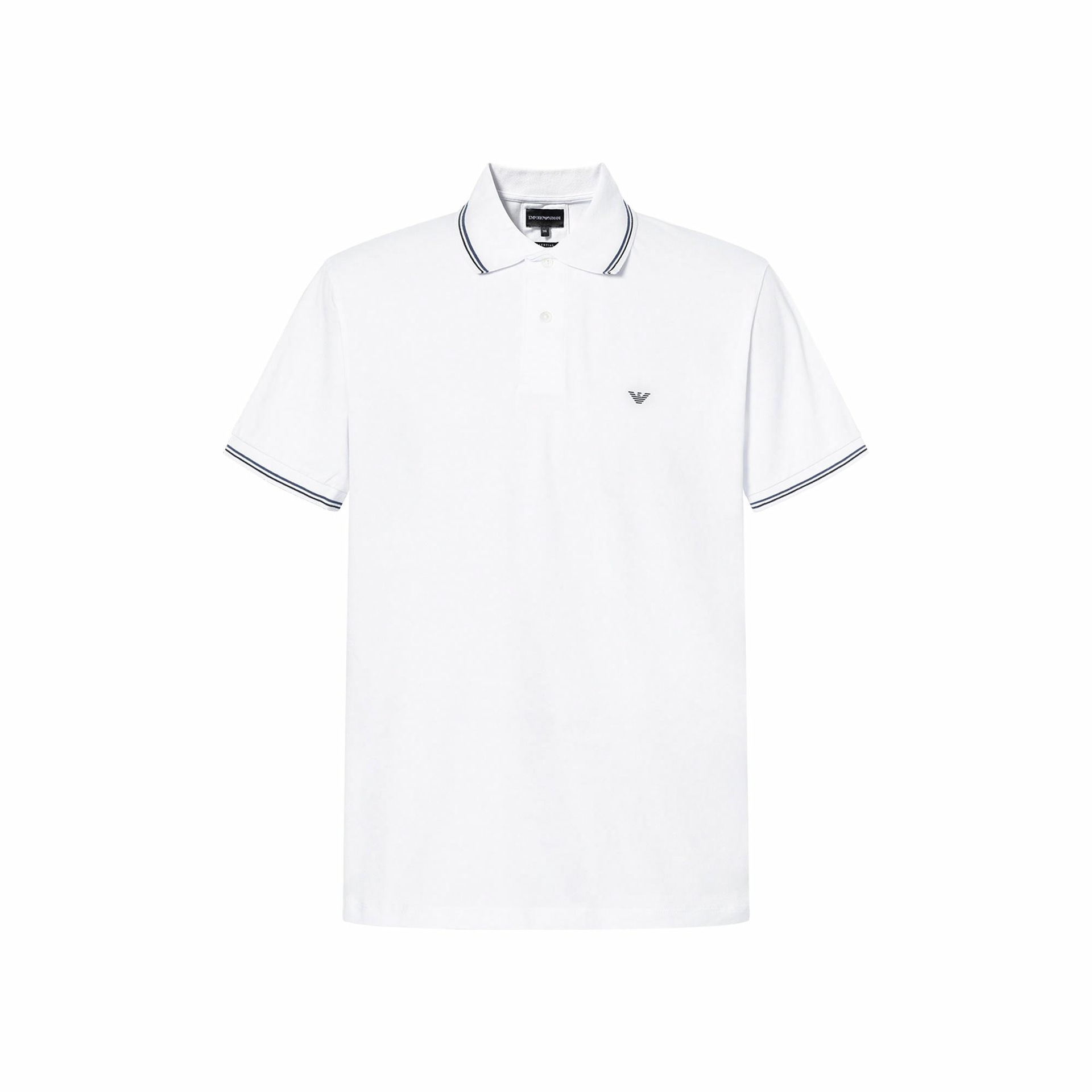 EMPORIO ARMANI/阿玛尼 Emporio Armani Polo Shirt White