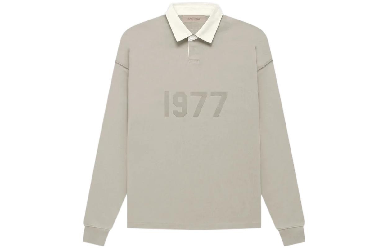 Fear Of God Essentials FW22 1977 Henley Rugby in Smoke LogoPolo