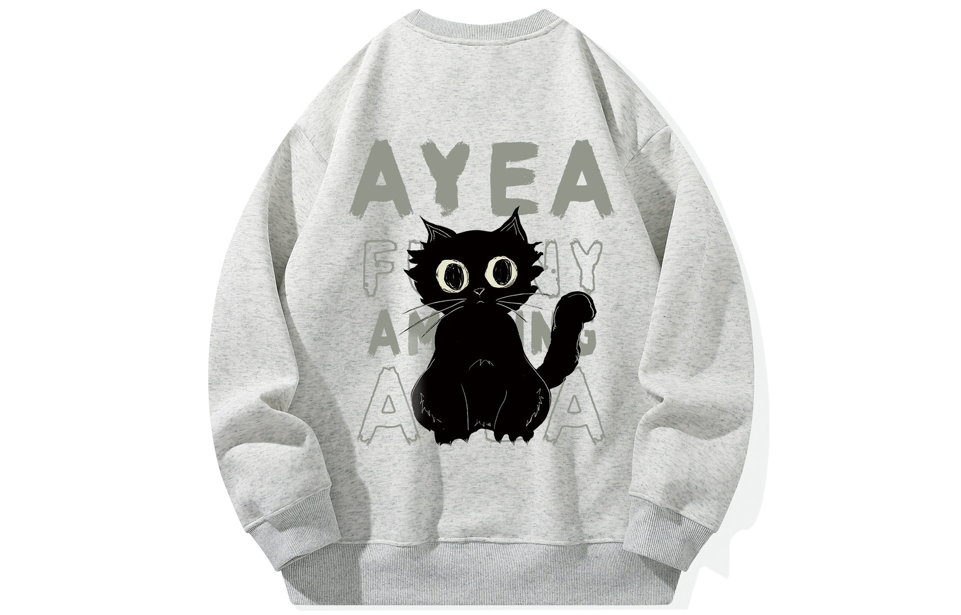 Ayea Black Cat Crewneck Sweatshirt — фото 11